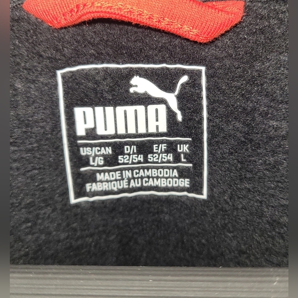 Men's Black Puma Jacket size Large Style # 592230 super soft - Picture 4 of 8